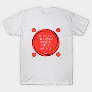 CLOCK CIRCULAR RED/W T-Shirt